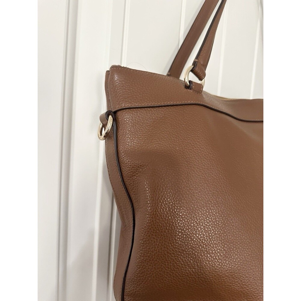 Coach Tyler Brown Pebbled Leather Tote Bag Purse Style #F54687 *READ - Picture 8 of 10